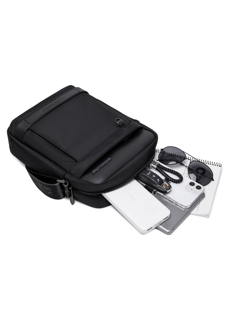 ARCTIC HUNTER sling bag for men water resistant anti theft crossbody daypack bag for travel office business k00162 black - Image 4