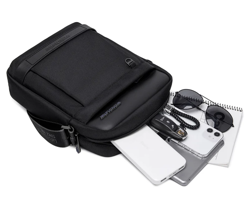 Arctic Hunter  Sling Bag for Men Water Resistant Anti-Theft Crossbody Daypack Bag for Travel Office Business, K00162, Black for Men | Best Price UAE