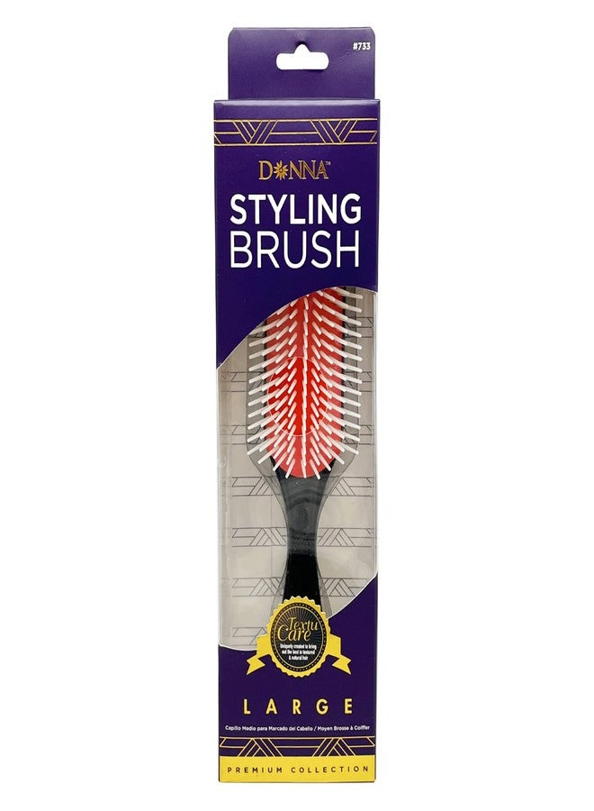 DONNA STYLING BRUSH LARGE 1PC Blowdry Brush Curly Hair, Hair Brush for Separating, Detangling, Shaping and Defining Wet Thick or Curly Hair, Glides Through Tangles with Ease - Image 3