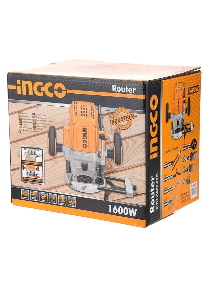 INGCO Electric Submersible Router 6/8/12mm 1600W, RT160028  - Image 5