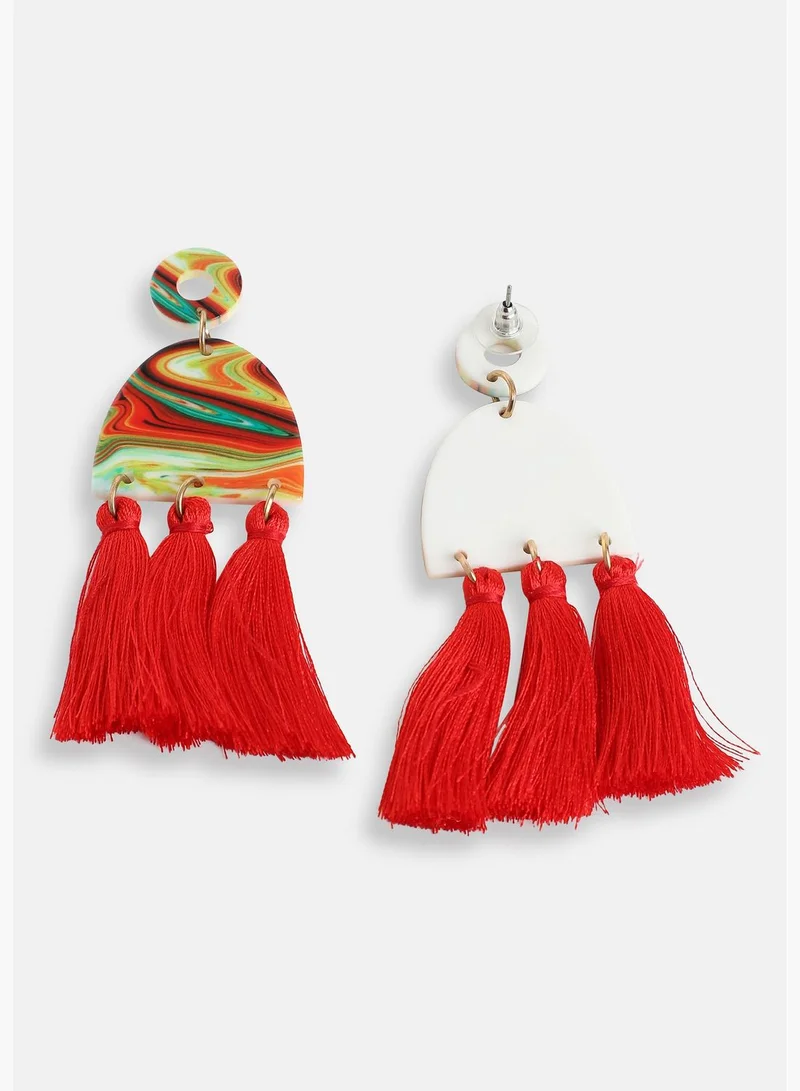 SOHI Gold Plated Party Designer Drop Earring For Women