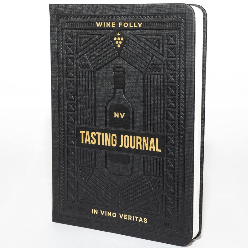 Wine Folly دفتر تذوق النبيذ من واين فولي - دفتر موجه لملاحظات النبيذ (B6، 5"x7") | يتضمن طريقة التذوق ذات الأربع خطوات، مخطط لون النبيذ، علامة شريط - هدية مثالية لعشاق النبيذ - Image 1