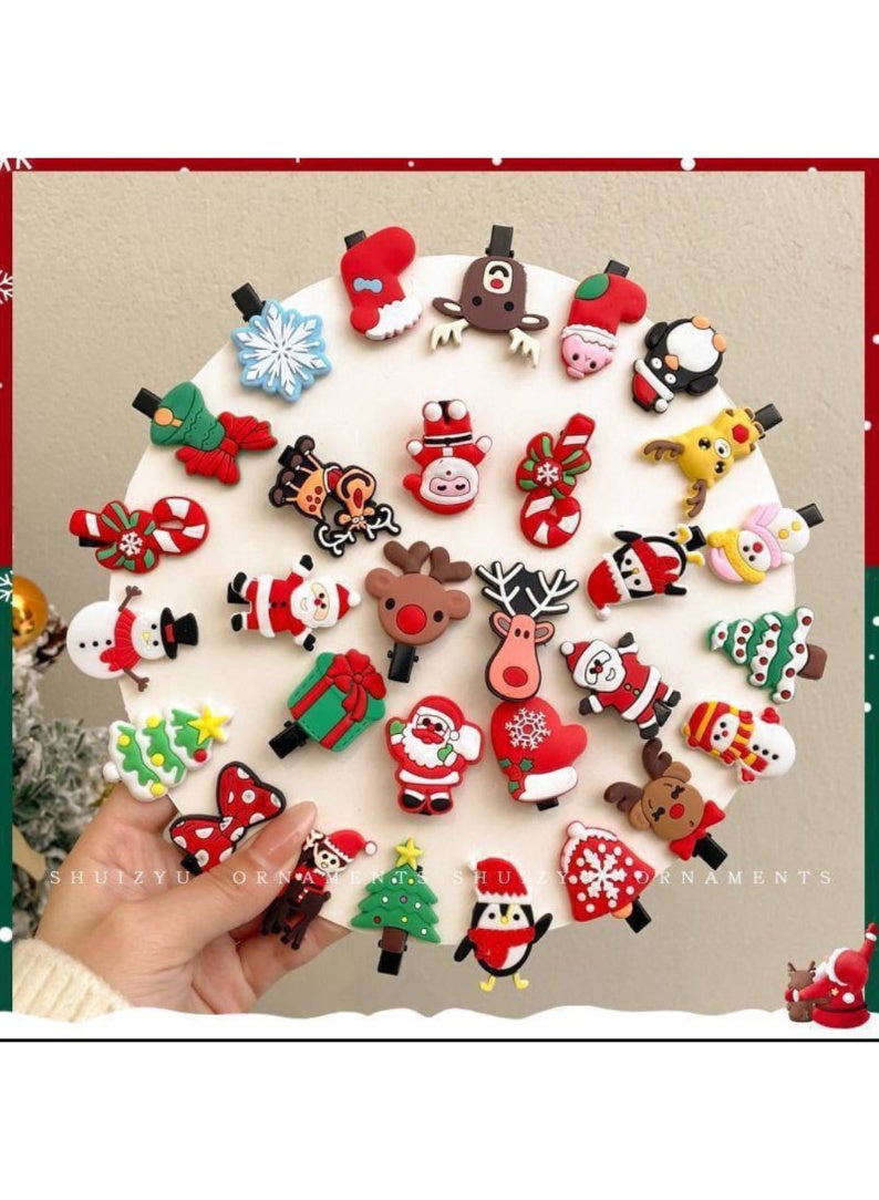 tuk mushabik shaear lilkirismas, majmueatan min 20qiteati, tasamim ahtifaliat lileutlat mae santa warajul thalj warnat washajara - Image 1