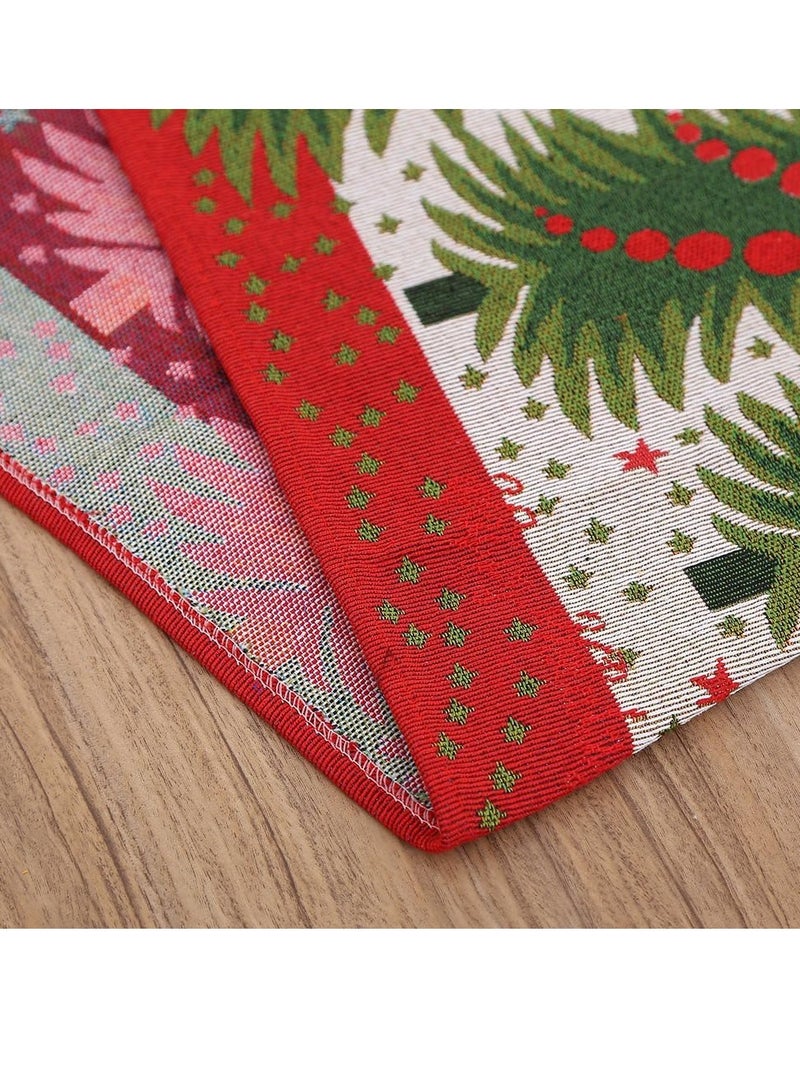 Vparty Christmas Table Runners, 71" x 14" Xmas Table Linens Christmas Dinner Table Runners for Dining Party Christmas Xmas Holiday Season Decorations  - Image 4