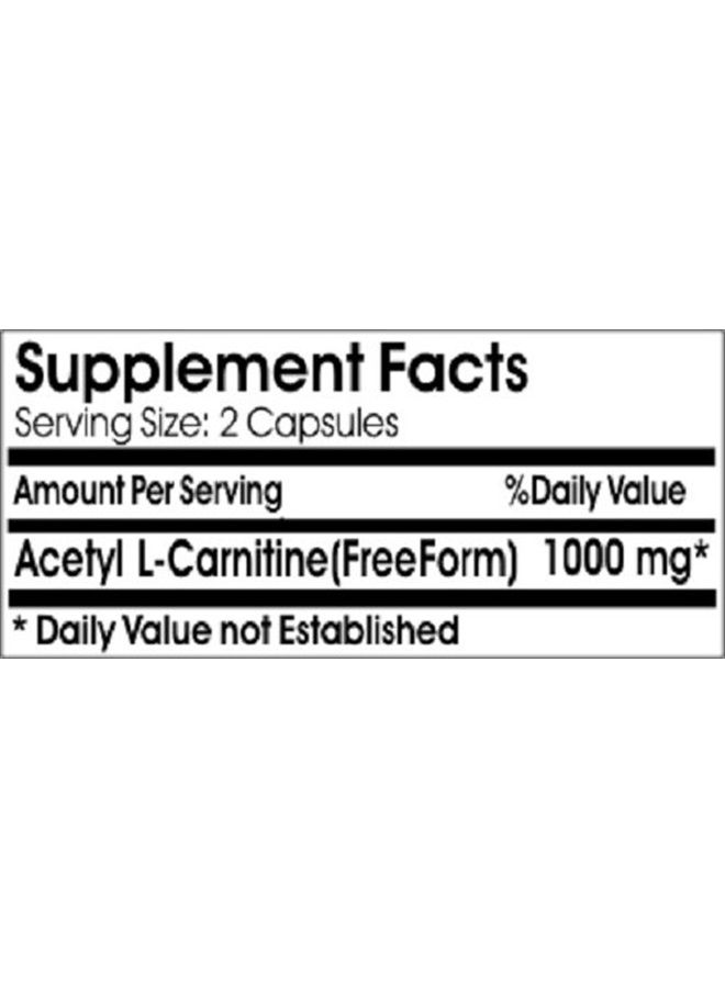 Vitamins Because أسيتيل L-كارنيتين 1000 ملغ 200 كبسولة - Image 2