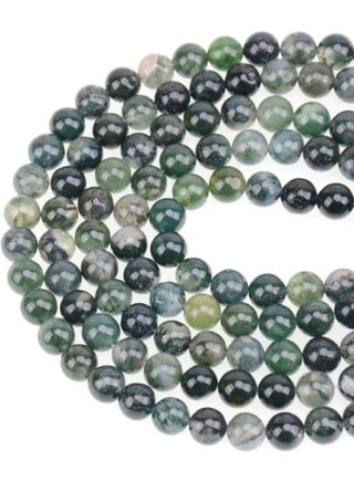 100 قطعة 8 مللي متر الطحلب الطبيعي العقيق الخرز الأحجار الكريمة الخرز المستديرة فضفاض لصنع المجوهرات مع الحبل تمتد الكريستال - pzsku/Z44EA786C6B705F8D9C3FZ/45/1754679404/bc19ebc2-37c0-4a74-904c-618862b42626