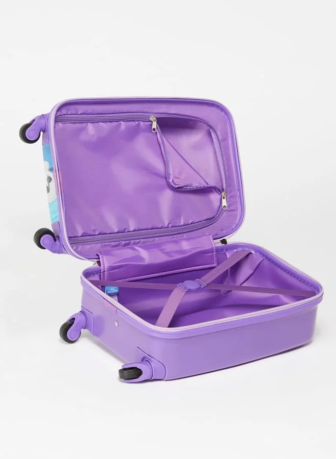 Disney Girls Frozen Print Hardcase Trolley Bag with Retractable Handle