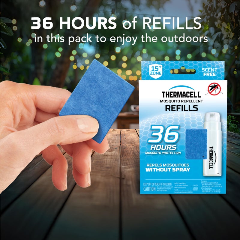 Thermacell Mosquito Repellent Refills, 36 Hrs Protection; Compatible with Any Fuel-Powered Thermacell Repeller; Highly Effective, Long Lasting, No Spray or Mess; 15 Foot Zone of Mosquito Protection - Image 3