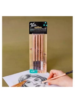Mont Marte Mont Marte Charcoal Pencils - Coloured Set of 4 Pieces  - Image 2