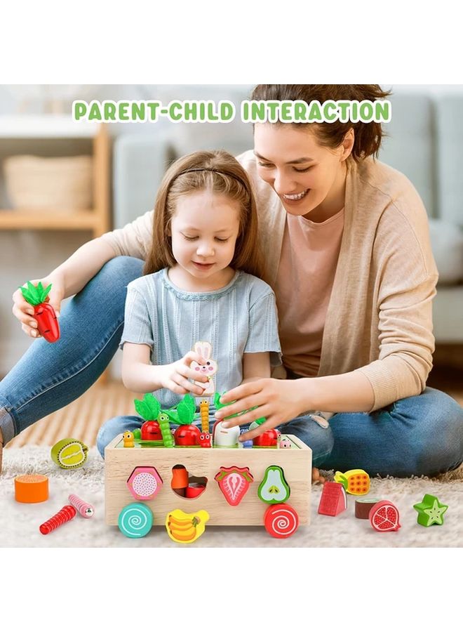 Farm Orchard Intelligence Car Educational Wooden Toy For Fine Motor Skills - Image 5