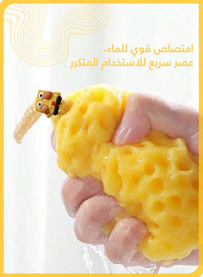شي آند ليتل إسفنجة حمام ناعمة للأطفال، كرة استحمام فقاعية لطيفة، تنظيف لطيف وتقشير، صديقة لبشرة الأطفال، تجعل وقت الاستحمام ممتعًا  - Image 2