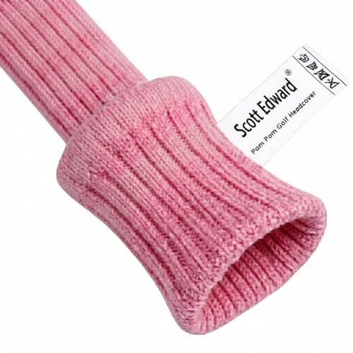 Scott Edward Knit Golf Head Covers for Woods Set of 3 Fits Well Driver(460cc) Fairway Wood and Hybrid(UT) The Perfect Change for Golf Bag - Image 5