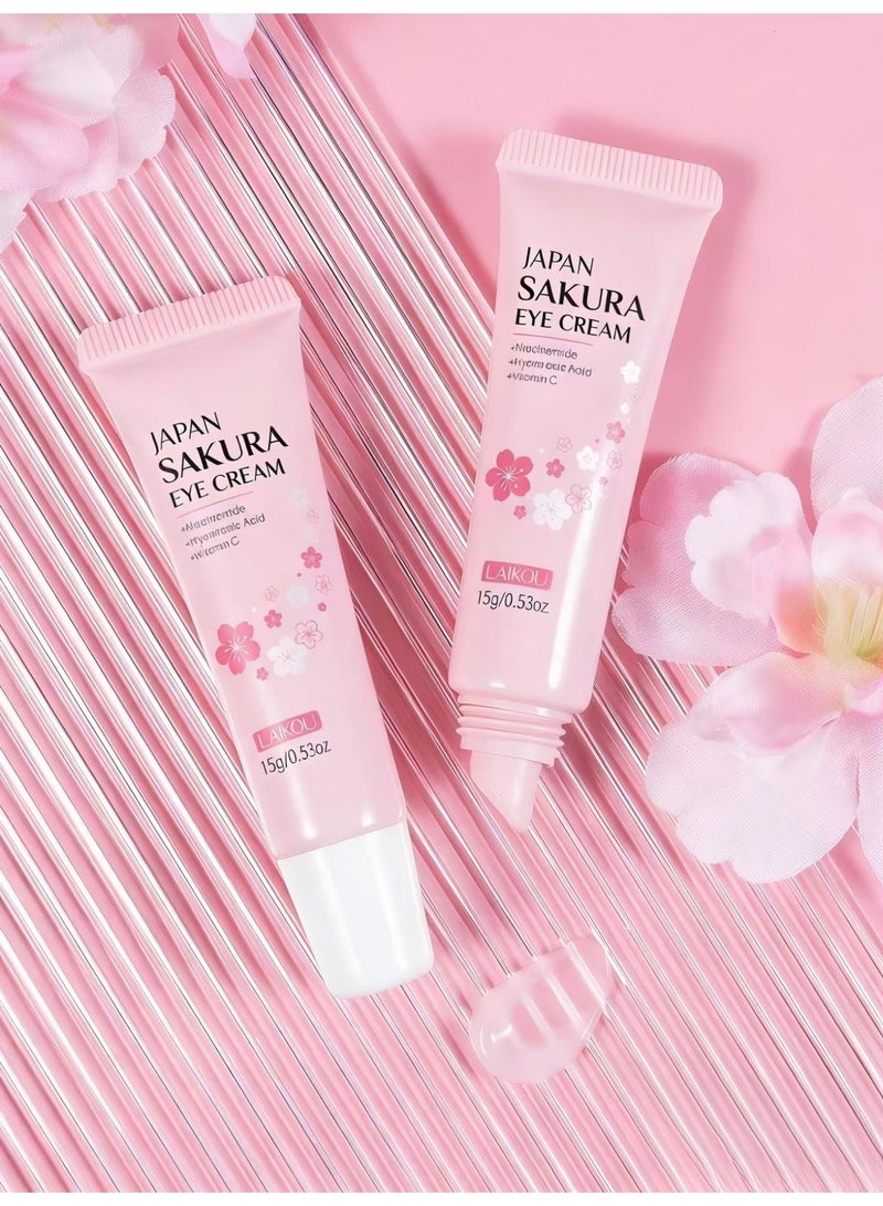 Sakura Gift Set (including Cleanser,Toner,Serum,Essence Cream,Eye Cream), a Gift for Women's Birthday, Party, Wedding, Ramadan, Valentine's Day - Image 5