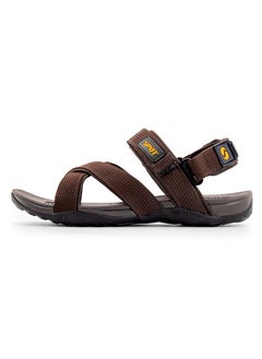 spot SPOT Men Casual Sandals Max-Grip Ankle-Strap SS-1902 Brown  - Image 4