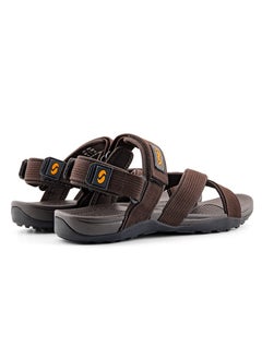 spot SPOT Men Casual Sandals Max-Grip Ankle-Strap SS-1902 Brown  - Image 3