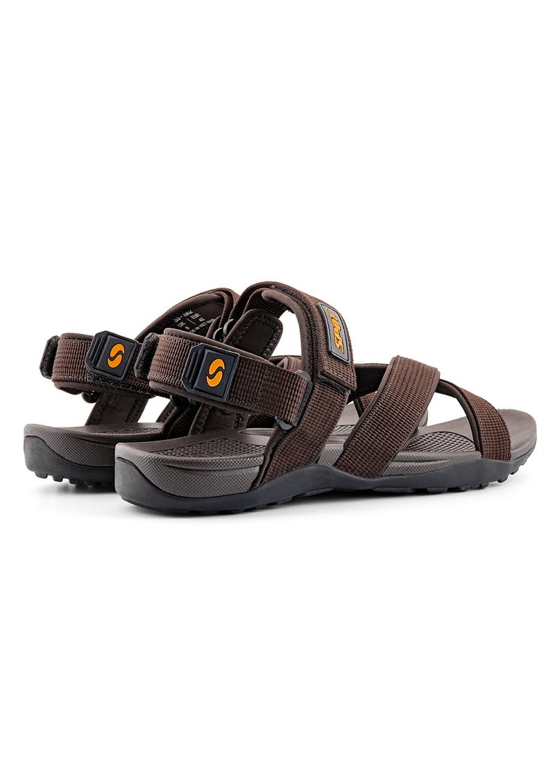 spot صندل كاجوال للرجال من SPOT | متين | قبضة قصوى | حزام للكاحل | SS-1902 بني - Image 3