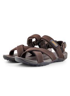 spot SPOT Men Casual Sandals Max-Grip Ankle-Strap SS-1902 Brown  - Image 2