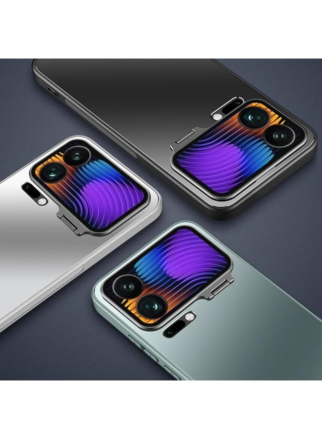 general Frosted Magnetic Case Compatible with Xiaomi 17 Pro Max Cover with Hidden Lens Bracket and Dual Protection for Screen, Anti Shock and Anti Fall Protective Shell - Image 2