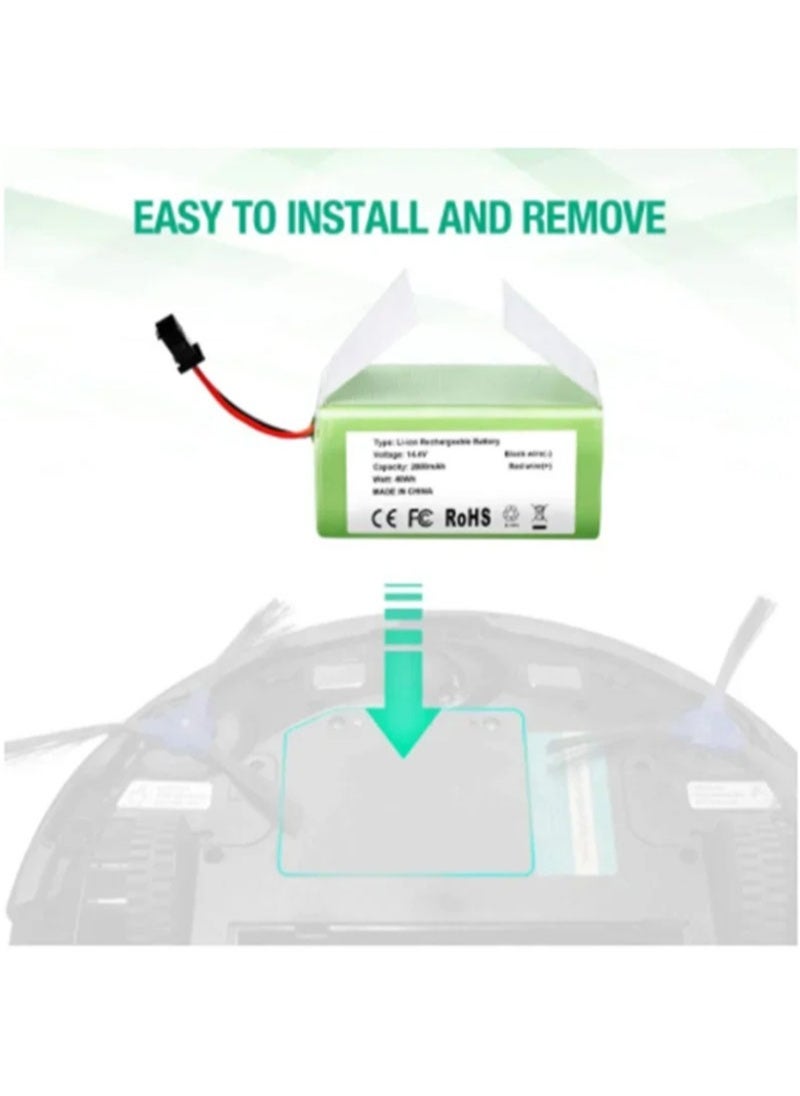 Aikanbo - 2800mAh Replacement Battery Compatible for Eufy RoboVac and Evovacs Deebot - Image 1