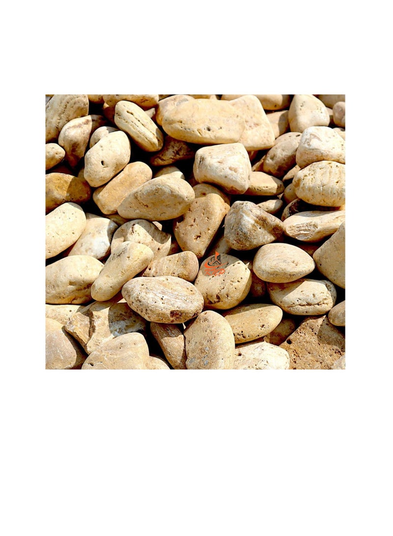 KNP Yellow Forest River Stone Natural Garden Material 1-2 cm 5kg - Image 2