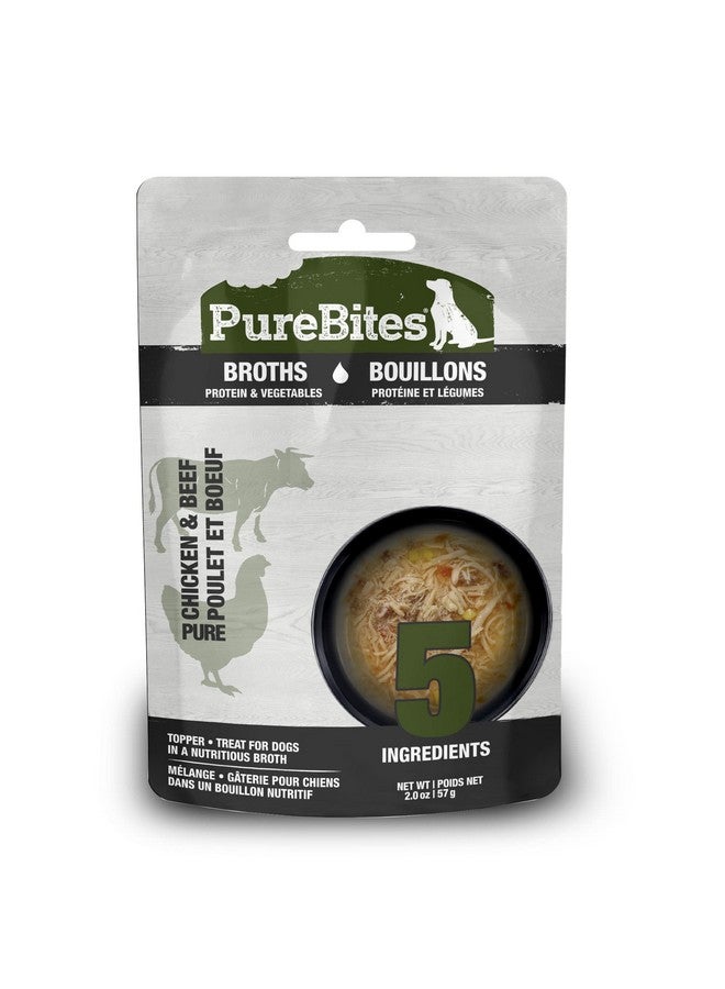 PureBites Chicken & Beef Broths for Dogs, only 5 Ingredients, case of 18 - Image 1