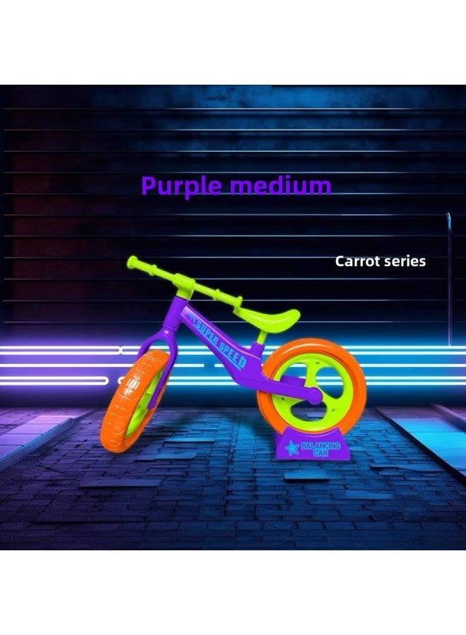 Self-assembled Toy Mini Bicycle Boutique Key Chain Balance Car Ornaments Small Gift Stall Boutique Wholesale-Color:Medium Radish Bicycle ]  - Image 1