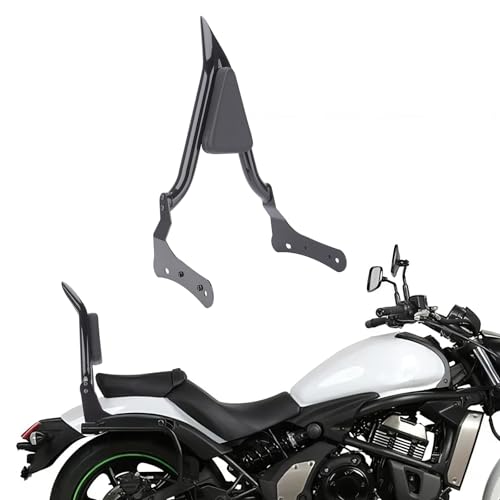 FIASRAC 25-inch Height Black Sissy Bar, Detachable Passenger Backrest Rear Pad for Kawasaki Vulcan S EN 650 VN650 S650 650cc 2015-2023 - Image 1