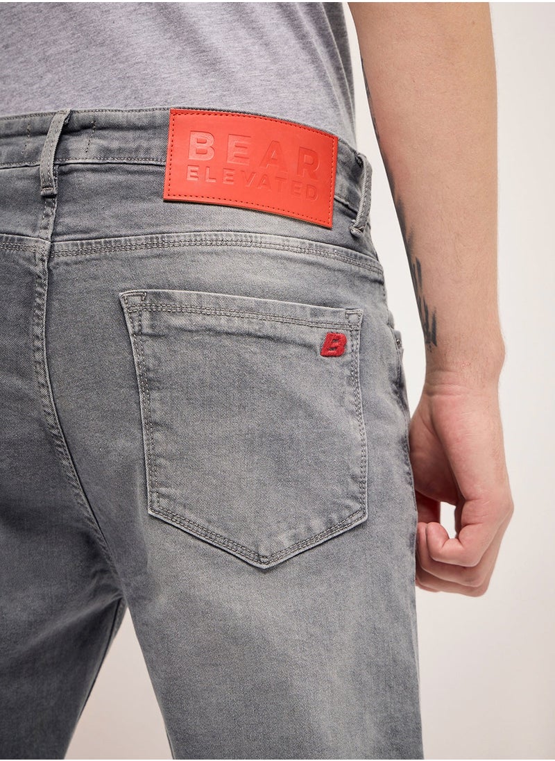 THE BEAR HOUSE - Men’s Jeans Lightweighted & Comfortable, Perfect for Casual Wear, Ideal for Everyday & Summer Wear - Image 1