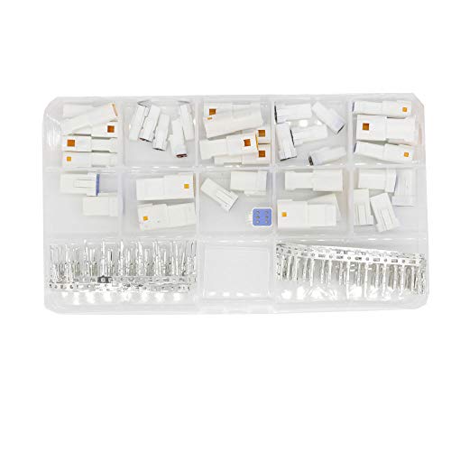 CNLW 19 Sets Automotive Connectors JST02R-JWPF-VSLE 2/3/4/6/8 Pin Waterproof Connectors Male and Female - Image 1