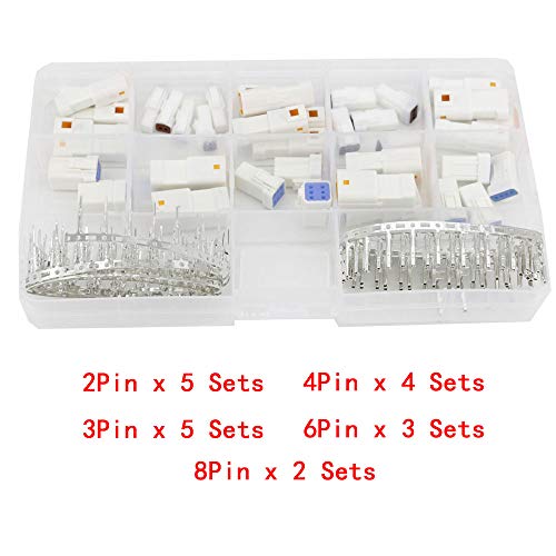 CNLW 19 Sets Automotive Connectors JST02R-JWPF-VSLE 2/3/4/6/8 Pin Waterproof Connectors Male and Female - Image 4