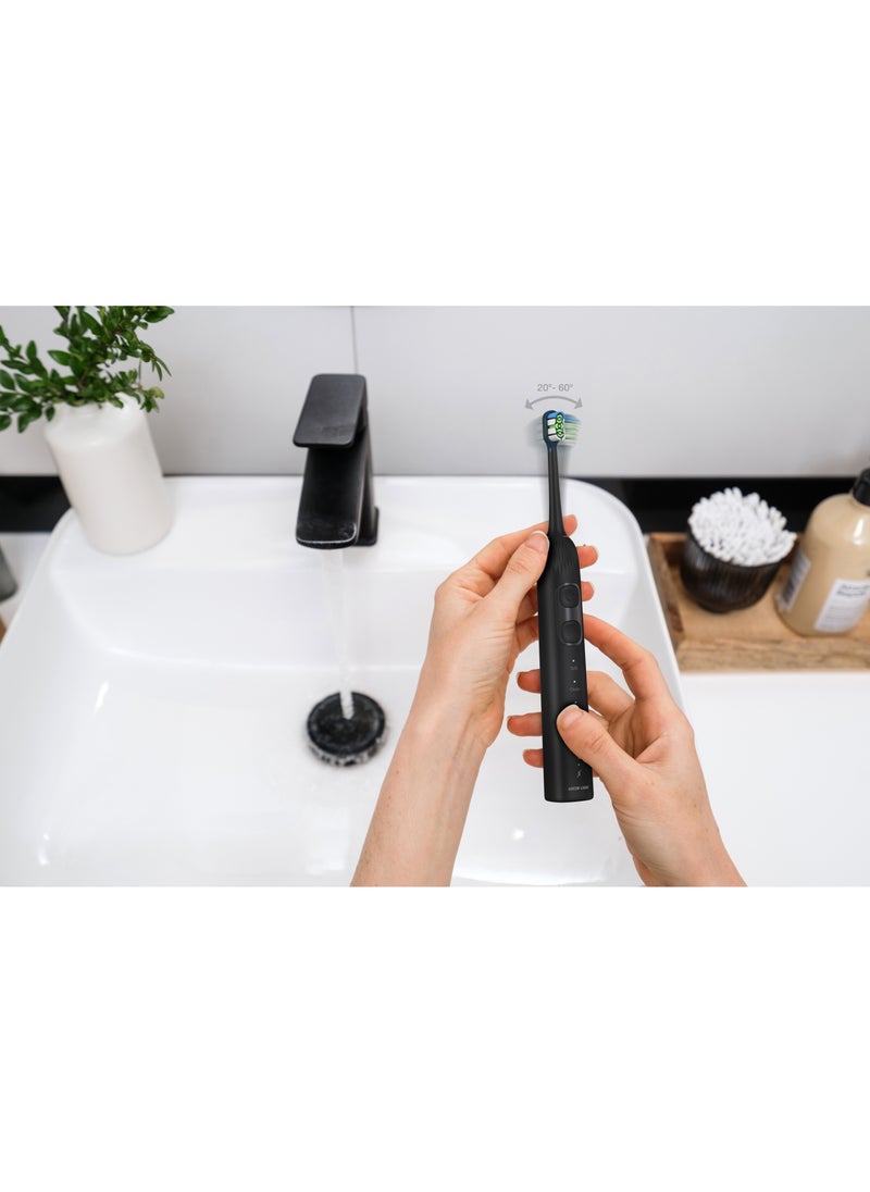 GREEN LION - 4 Mode Cleaning 3000 VPM Smart Brush 60° Ultrawide with Multifunctional Servo Motor & 80 Uses in Single Charge / Soft Mode / Sonic Mode / Clean Mode / White Mode / 30s Vibration Reminder / 2 Minutes Smart Timing - Black - Image 1