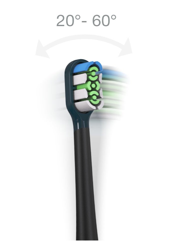 GREEN LION - 4 Mode Cleaning 3000 VPM Smart Brush 60° Ultrawide with Multifunctional Servo Motor & 80 Uses in Single Charge / Soft Mode / Sonic Mode / Clean Mode / White Mode / 30s Vibration Reminder / 2 Minutes Smart Timing - Black - Image 1