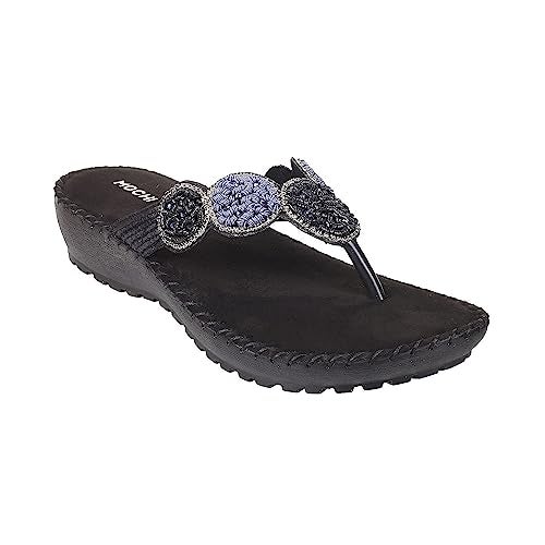 Mochi Women Black Comfort & Fashion Chappal UK/3 EU/36 (44-60) - Image 2