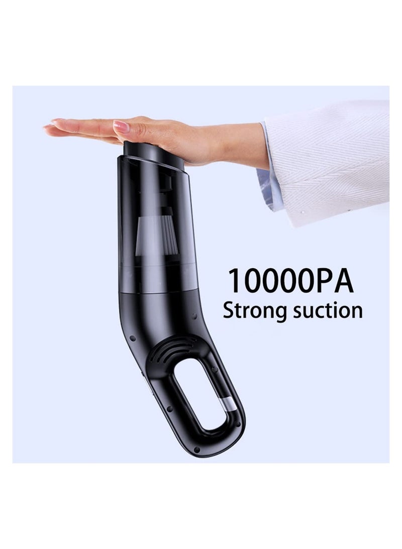 SYOSI Car Vacuum Cleaner, Handheld Vacuum Cordless, 10000Pa Mini Car Hoover, Lightweight, Battery Rechargeable Handheld Vacuum Cleaner, 3 in 1 Sucking Blowing Pumping for Home Car Cleaning, Pet Tool - Image 3
