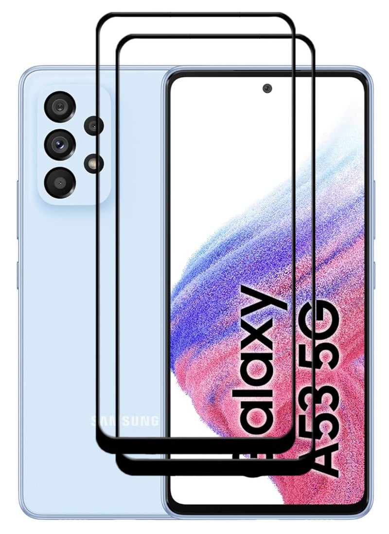 ACLIX 2 Pieces Antistatic ESD Dustproof Premium Quality High Definition Tempered Glass Screen Protector Designed For Samsung Galaxy A53 5G - Image 1