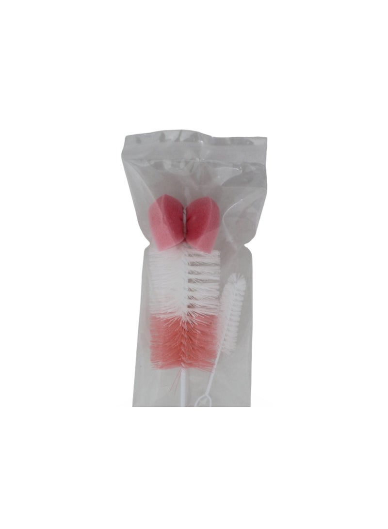 Canpol Babies Brush for Bottles and Teats with Sponge – Pink - Image 2