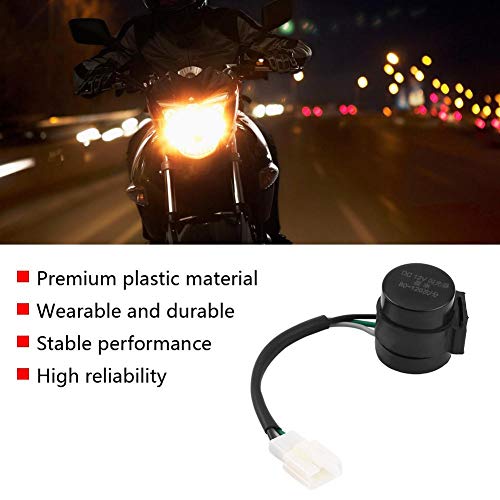 Aramox Motorcycle Signal Flasher, 3 Pins Round Turn Signal Flasher Relay Blinker LED Turn Indicator Light Flasher for GY6 50-250cc Motorcycles Scooters Moped ATV - Image 3