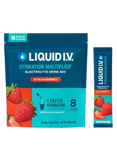 Liquid I.V. Liquid I.V.® Hydration Multiplier - Strawberry Electrolyte Powder Drink Mix 16 Servings 