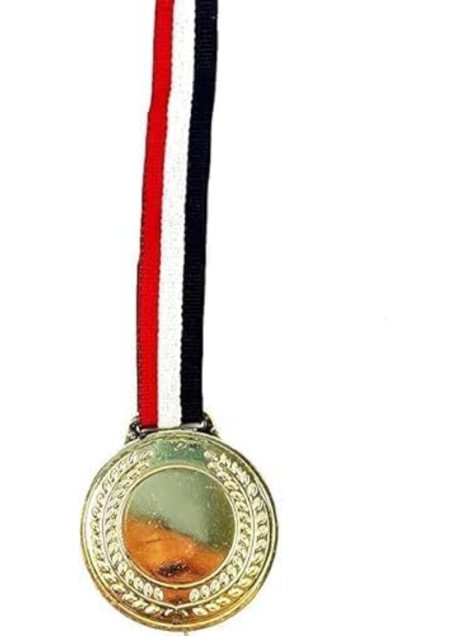 ميدالية ذهبية بتصميم كرة القدم مع شريط تعليق – جائزة مثالية للبطولات والمسابقات - Image 3