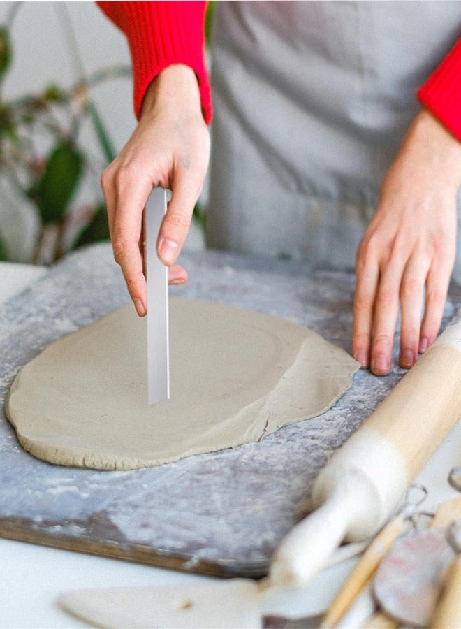 4PCS Acrylic Clay Roller, Clay Cutters Acrylic Sheet Tool Set, Clay Set Clay Tools with Roller Acrylic Sheet for Clay Shaping Modelling Shaping Sculpting Craft - Image 5