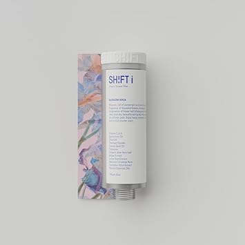 SH!FT Blossom Scent Shower Filter for Chlorine Removal and Skin Care with Vitamin C Aloe Vera Easy Install Leakproof Design Travel Friendly Easy Installation Fits Most Showers - Image 1