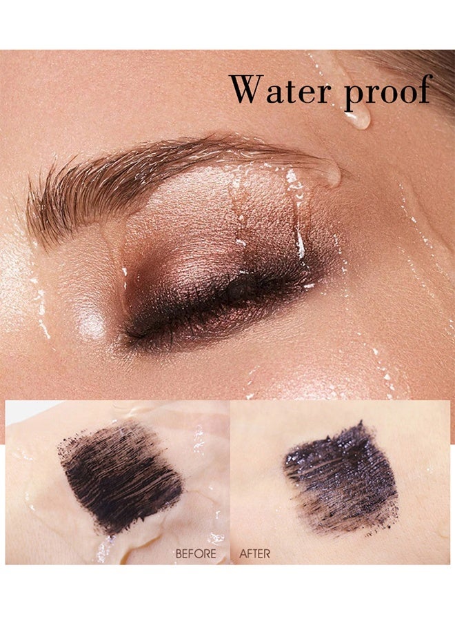 ماكس فاين ماسكارا 5D، ماسكارا ألياف الحرير 5D مقاومة للماء، رموش أطول وأكثر كثافة وفخامة، تدوم طويلاً، تمدد دراماتيكي، مقاومة للتلطخ، تركيبة هيبوالرجينيك، #02 بني - Image 4