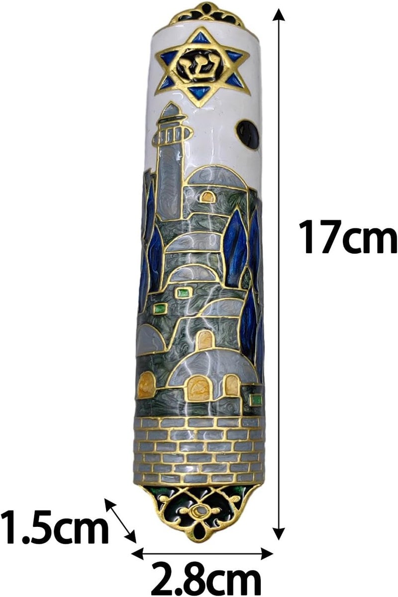 علبة ميزوزا أنيقة للبركة والحماية في المنزل، 17x2.8x1.5 سم - Image 2