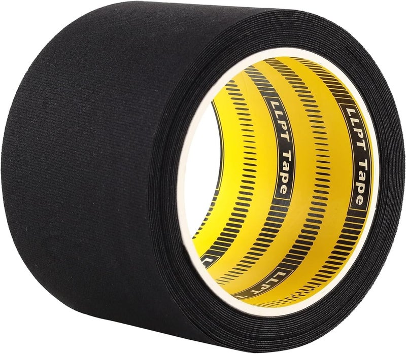 LLPT Wetsuit Repair Tape Iron On 3” x 16.5 Ft Seam Sealing Patch Waterproof for Neoprene Wetsuit Drysuit Fishing Suits Industrial Standard Carrier Material Color Black(IR3065) - Image 1
