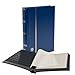 Leuchtturm LIGHTHOUSE BASIC Hard Cover Stockbook for Stamps 64 Black Cardstock A4 Pages with Clear Strips and Double Linen Hinges Blue - Image 3