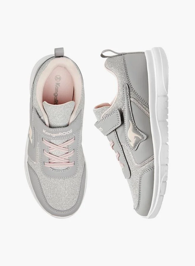 كانغاروس Kangaroos Girls Panelled Hook & Loop Walking Shoes