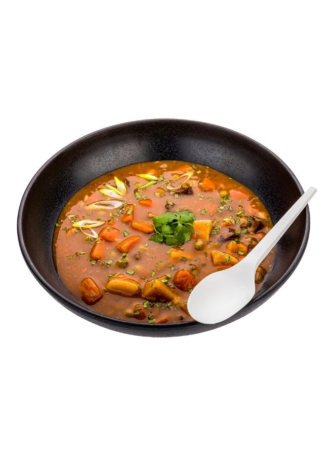 Restaurantware 6.5 Inch Compostable Spoons, 250 Heavy-Duty Spoons - Sustainable Build, Sturdy, Long Handle, White CPLA Plastic Disposable Cutlery, BPI-Certified, Hot And Cold Foods - Image 2