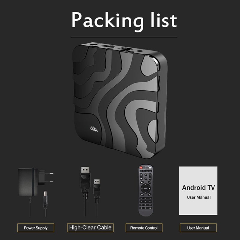 Android TV Box 4GB RAM 32GB ROM Powerful Chip Fast CPU - Latest Android 12.0 OS High Speed Dual Band WiFi for Home Entertainment 8K Smooth Playback - Image 4