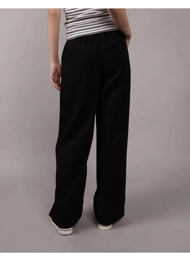 American Eagle AE High-Waisted Wide-Leg Gauze Pant