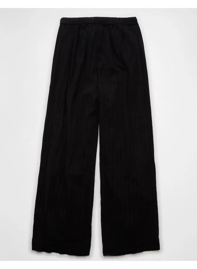 American Eagle AE High-Waisted Wide-Leg Gauze Pant